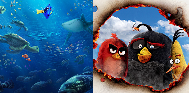 Finding Dory dan Angry Birds Movie