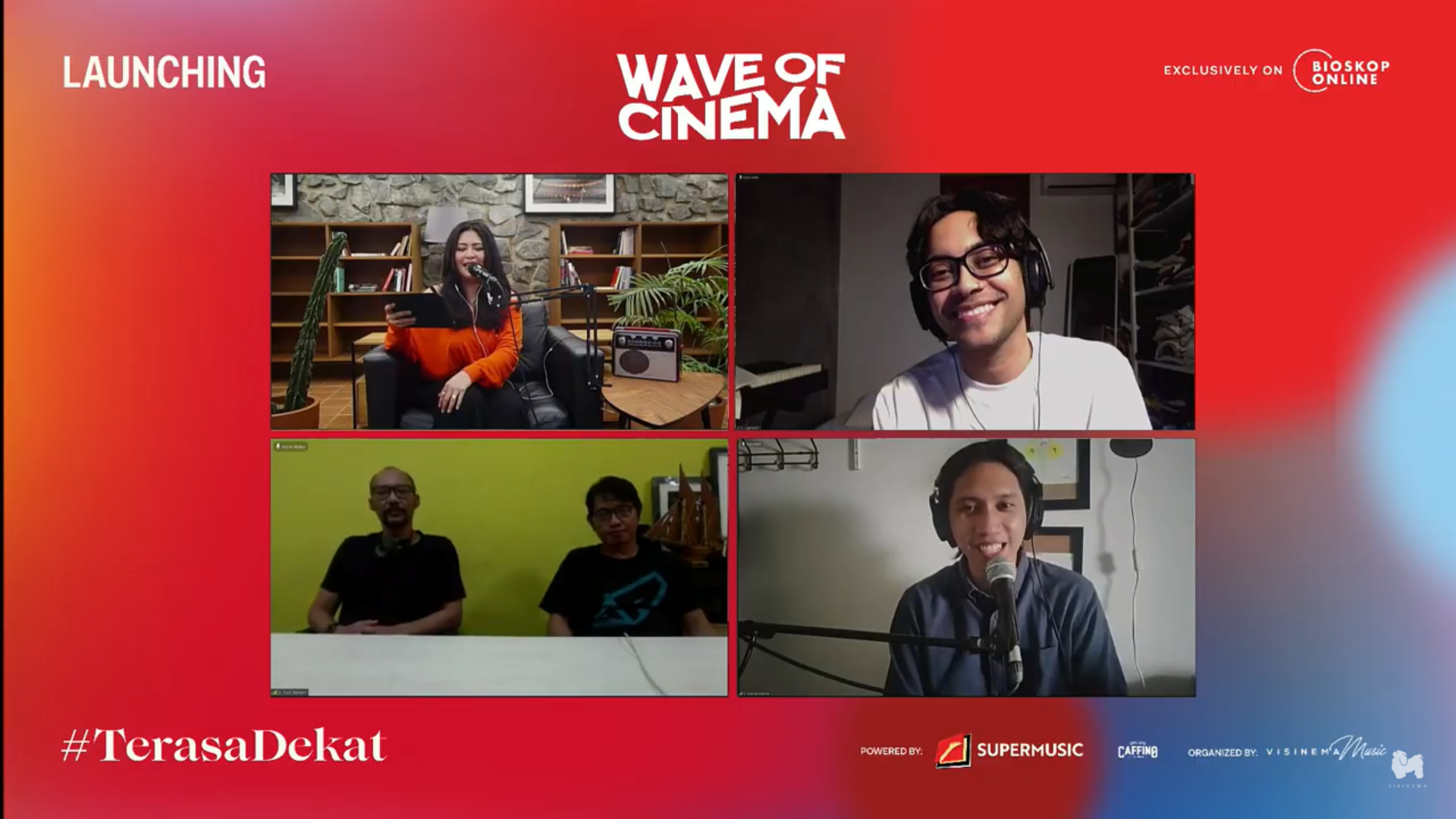 Gambar Mengenai Wave of Cinema,konsep acara semi live kolaborasi Bioskop