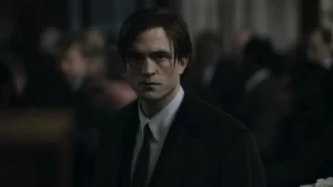 Robert Pattinson as Bruce Wayne in The Batman trailer